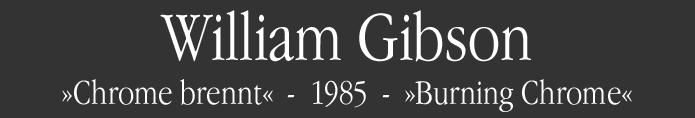 William Gibson - Chrome brennt